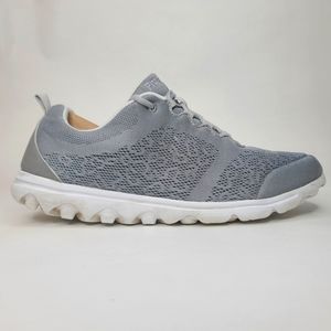 Propét Women's TravelActiv Casual Sneaker Shoes Size 11 2e Gray & White